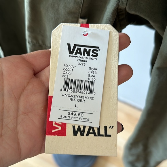 Vans men’s jacket military green size large. - Picture 3 of 4